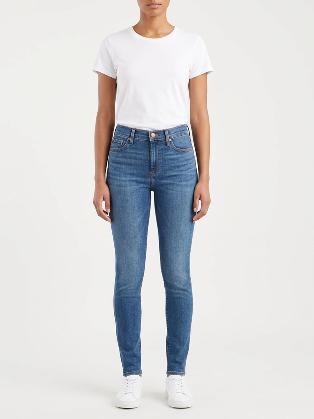 Levis 311 Shaping Skinny Jeans Medium Blue High Rise Stretch
